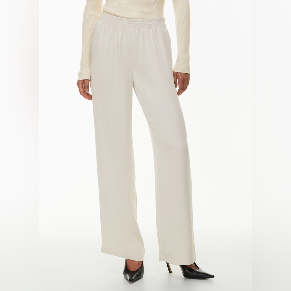 Aritzia Babaton Satin Tribute Pants in color Espace
